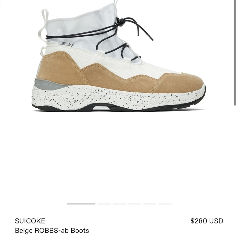 New Suicoke Beige Robbs-Ab Boots Size 9 — image 2 of 8